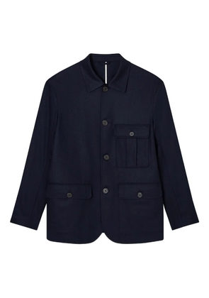 Emporio Armani buttoned patch-pocket jacket - Blue