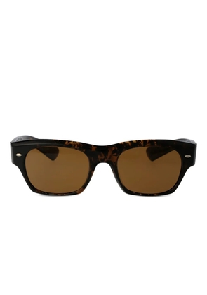 Oliver Peoples Kasdan tortoiseshell square-frame sunglasses - Brown