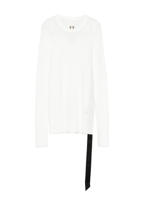 Rick Owens DRKSHDW long-sleeve tie-detail top - White
