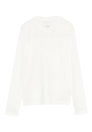 Y-3 long-sleeve crew-neck top - White