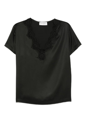 ERMANNO FIRENZE lace-insert blouse - Black