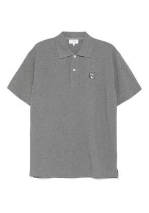 Maison Kitsuné logo-patch polo shirt - Grey