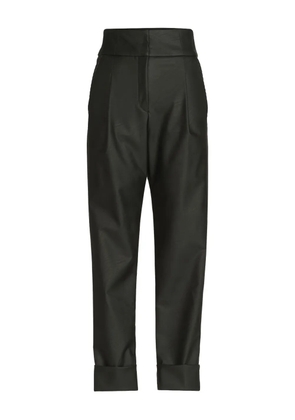 Silvia Tcherassi Moad cuffed-hem trousers - Black