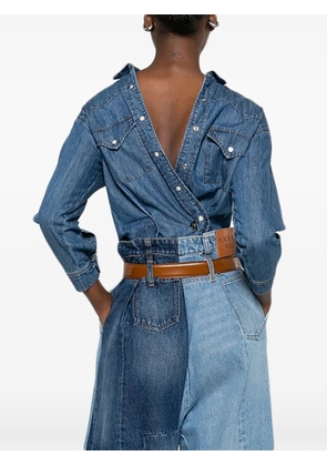 A.W.A.K.E. Mode button denim shirt - Blue