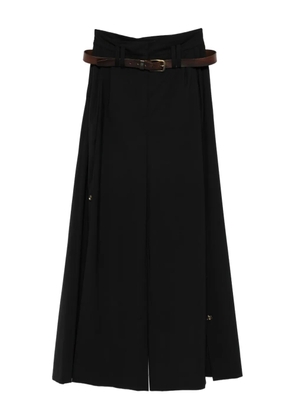 A.W.A.K.E. Mode belted side-split trousers - Black