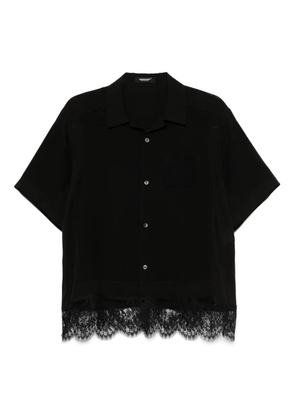 Undercover floral-lace shirt - Black