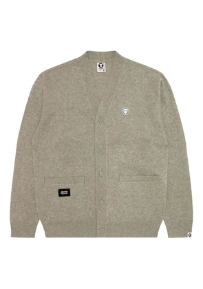 AAPE BY *A BATHING APE® Ape Head patch-pocket cardigan - Neutrals