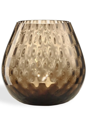 NasonMoretti Macramé candle holder - Brown