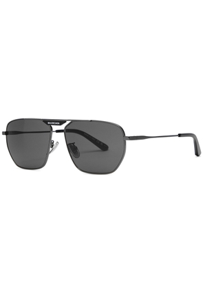 Balenciaga Aviator-style Sunglasses - Grey - One Size