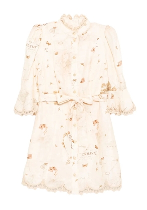 ZIMMERMANN belted mini dress - Neutrals