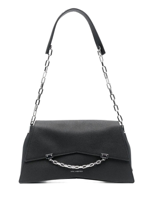 Karl Lagerfeld large K/Seven leather shoulder bag - Black