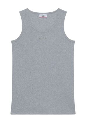 GCDS ribbed tank top - Grey