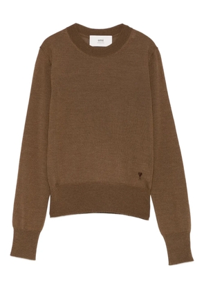 AMI Paris Ami De Coeur sweater - Brown
