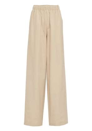 Prada poplin palazzo pants - Neutrals