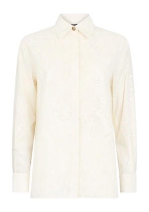 Roberto Cavalli python-print shirt - Neutrals