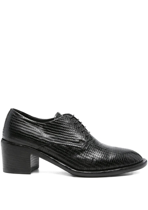 KING TARTUFOLI 55mm lace-up block-heel derby shoes - Black