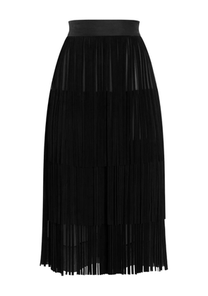 Dolce & Gabbana fringed organza skirt - Black