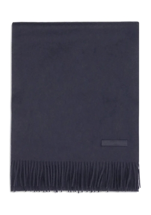 Zegna fringed scarf - Black