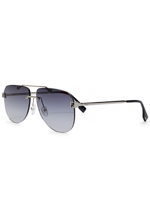 Fendi Sky Rimless Aviator-style Sunglasses - Black - One Size