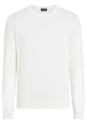 Zegna Cashseta crew-neck jumper - White