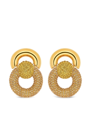 Oscar de la Renta crystal-embellished earrings - Gold