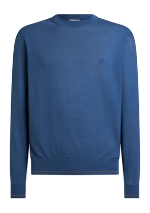 ETRO crew-neck knitted jumper - Blue