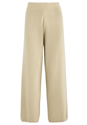 Extreme Cashmere N°387 Strut Short Cashmere-blend Trousers - Beige - One Size