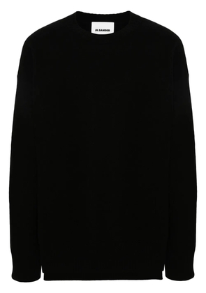 Jil Sander side-slits wool jumper - Black