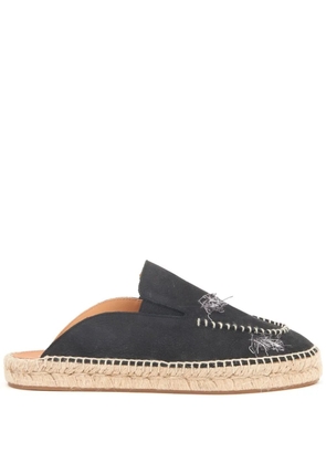 Maison Margiela embroidered espadrille mules - Black
