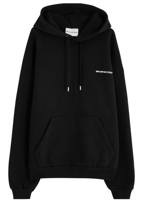 Mki Miyuki Zoku Logo Hooded Cotton-blend Sweatshirt - Black - L