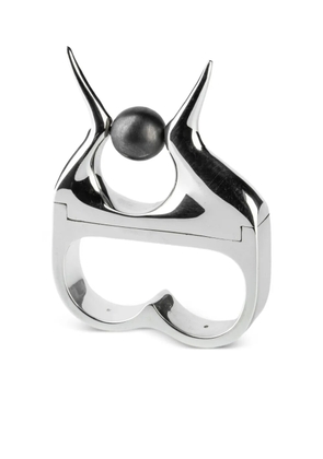 Parts of Four sterling silver Double Plate ring