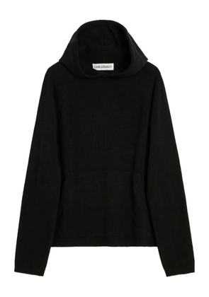 OUR LEGACY knitted hoodie - Black