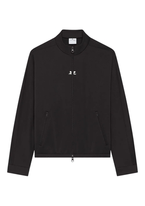 Courrèges zip-up AC-logo track jacket - Black