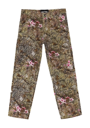 SP5DER floral camouflage jeans - Green