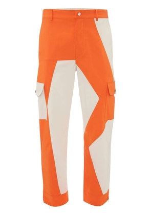 JW Anderson colour-block straight-leg trousers - Orange