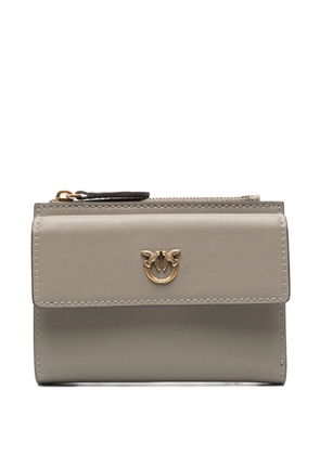 PINKO leather zip-fastening wallet - Neutrals