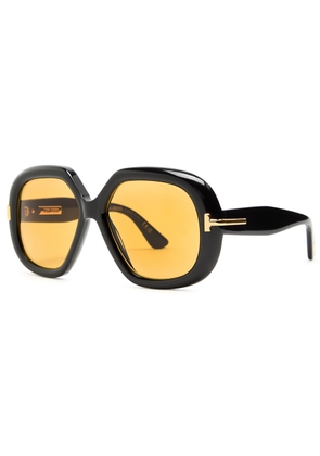 Tom Ford Icon Oversized Sunglasses - Black - One Size