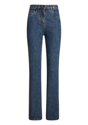 ETRO side-appliqué jeans - Blue