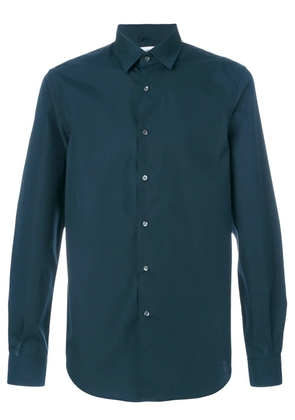 ASPESI gathered cuffs shirt - Blue