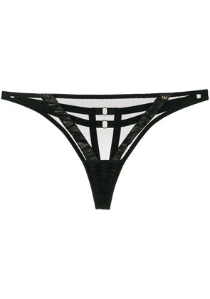 Something Wicked Nina sheer style thong - Black