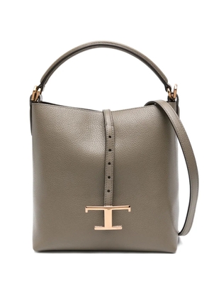 Tod's T-buckle leather shoulder bag - Green