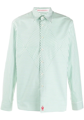 Walter Van Beirendonck Pre-Owned 2012's Cloud Nº9 optic effect shirt - White