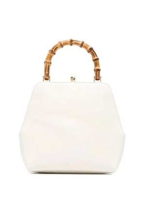 Jil Sander Goji bamboo-handle tote bag - White