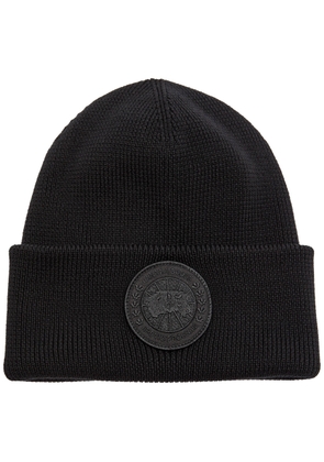 Canada Goose Arctic Ribbed-knit Wool Beanie - Black - One Size