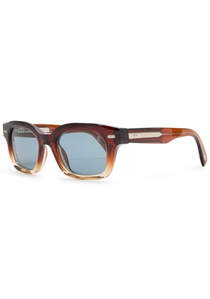 Brunello Cucinelli Jared Wayfarer-style Sunglasses - Brown - One Size