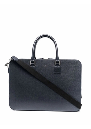 Aspinal Of London Mount Street laptop briefcase - Blue