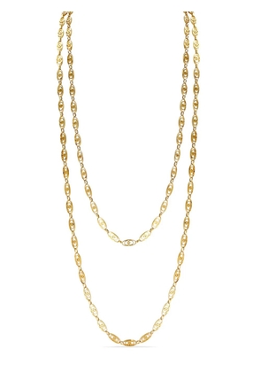 Pragnell Vintage Belle Epoque oval link chain necklace - Gold