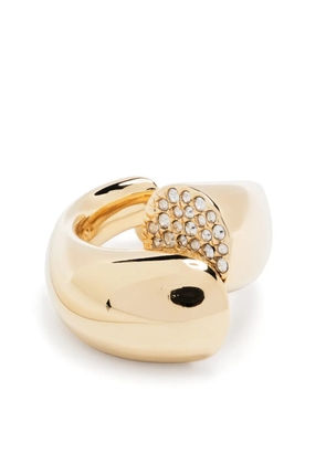 Lanvin Sequence rhinestone-embellished ring - Gold
