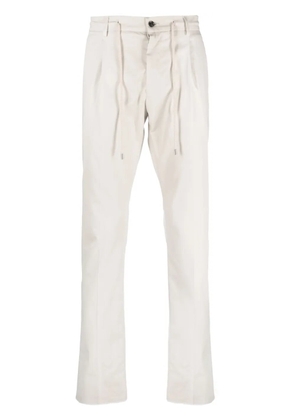 Moorer Anton-WE drawstring tapered trousers - Neutrals