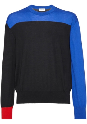 Ferragamo colour-block cashmere jumper - Blue
